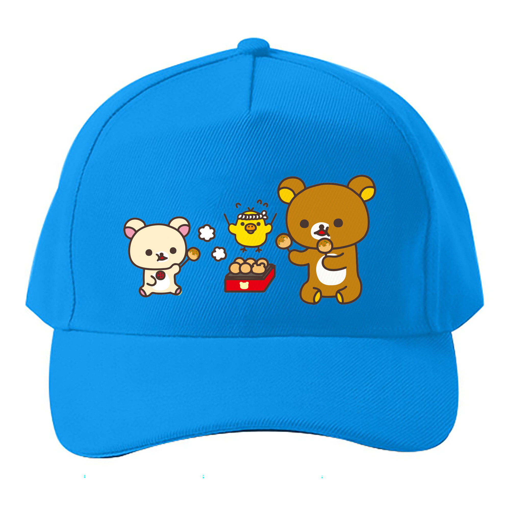 （画像用） リラックマ リラックマ キイロイトリ Rilakkuma Korilakkuma Kiiroitori ベースボールキャップ 綿100％ 男女兼用 帽子 スポーツ